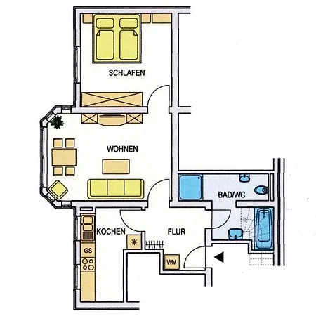 Geraeumige 2-zimmer In Appartement Freiburg im Breisgau